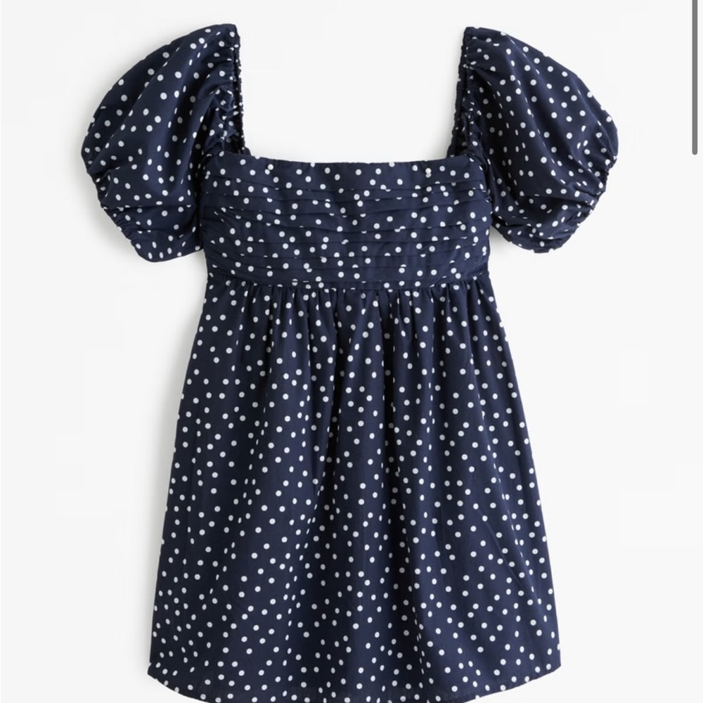 Off-the-shoulder Polka Dot Skort